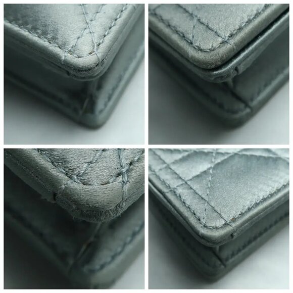 DIOR Blue W/P Cloth Shoulder Bag 1370-013025 - Picture 6 of 12